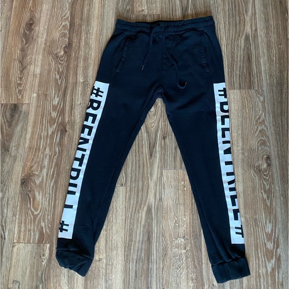 #BEENTRILL# Men’s Black Joggers Size Small - Picture 2 of 8
